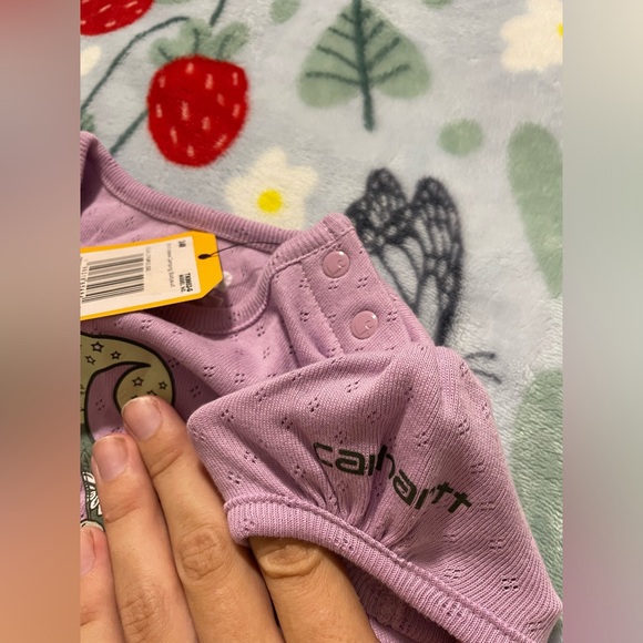 NWT Baby Girl Carhartt Purple Onesie - Picture 4 of 5